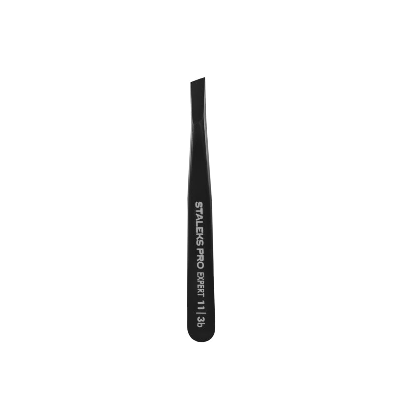 Staleks Pro Eyebrow Tweezers Expert 11 Type 3b Breed Schuin (TE-11/3b)