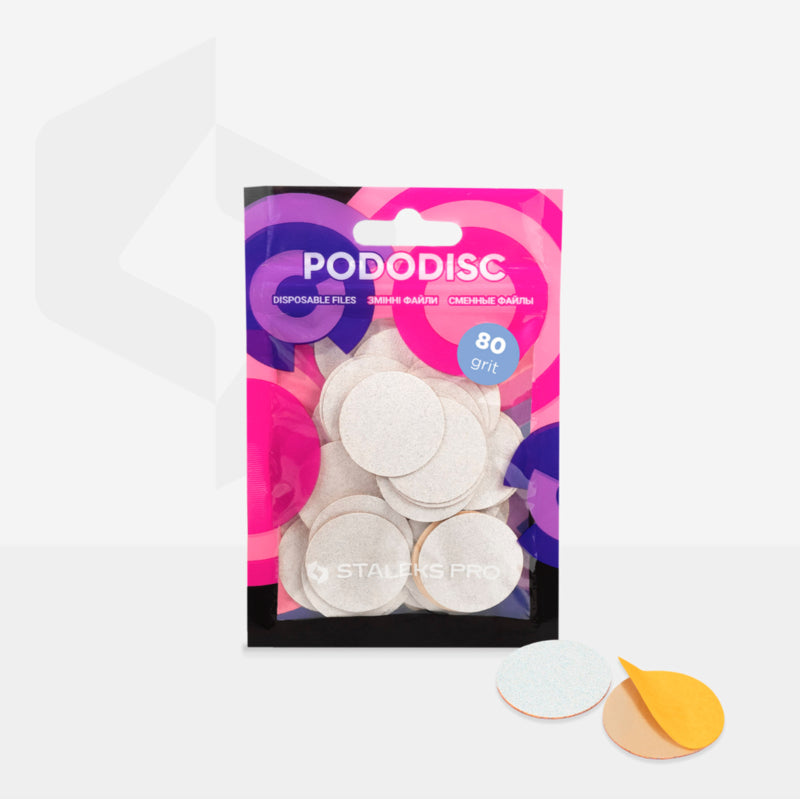 Staleks Refill Pads For Pododisc L White (50 pc) (PDF-25-serie)