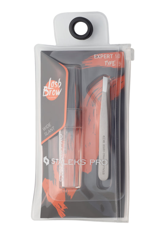 Staleks Pro Eyebrow Tweezers Expert 10 Type 3 Breed Schuin (TE-10/3)