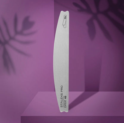 Staleks Metal Base Half Moon Nail File Expert 40 (MBE-40)