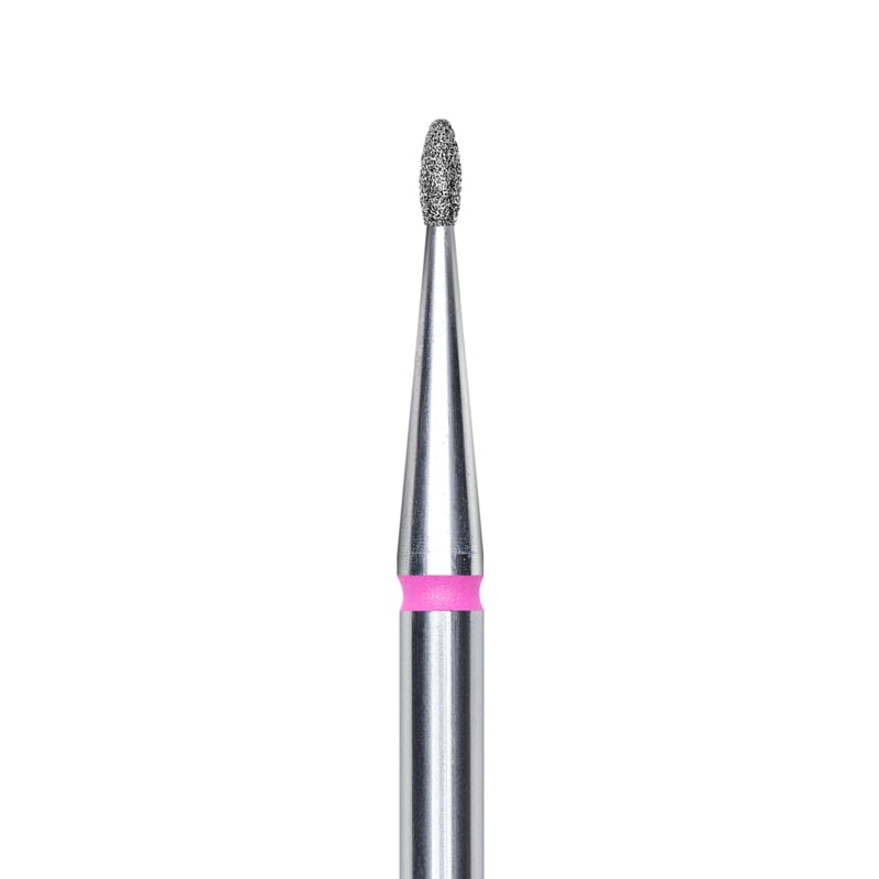 Staleks Diamond Frees Bit Rounded Drop Red 1.6mm (Manicure Pedicure) (FA50R016/3.4K)