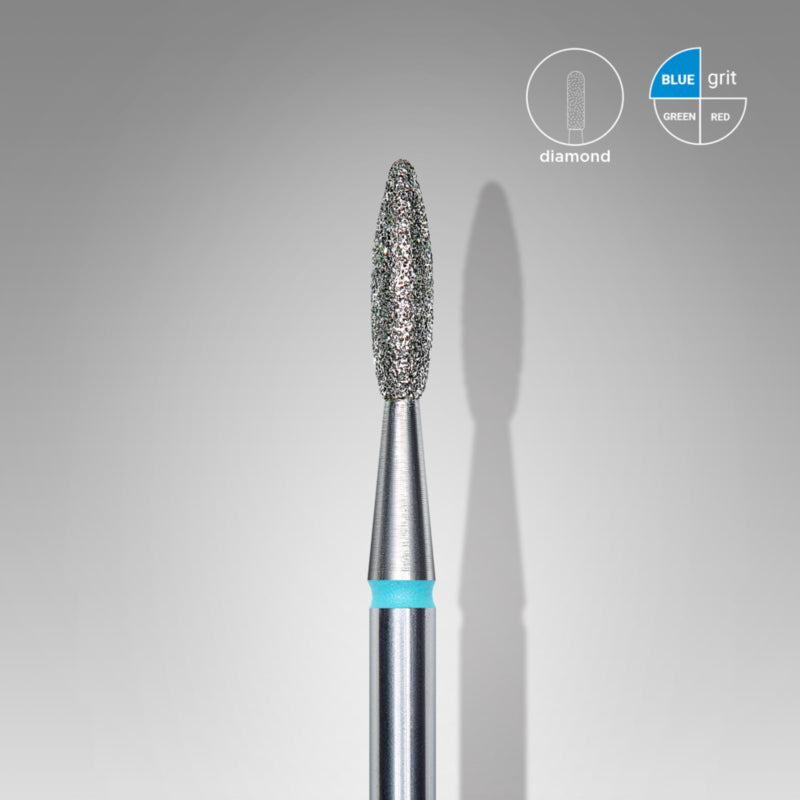 Staleks Diamond Frees Bit Flame Blue 2.1mm (Manicure Pedicure) (FA10B021/8K)