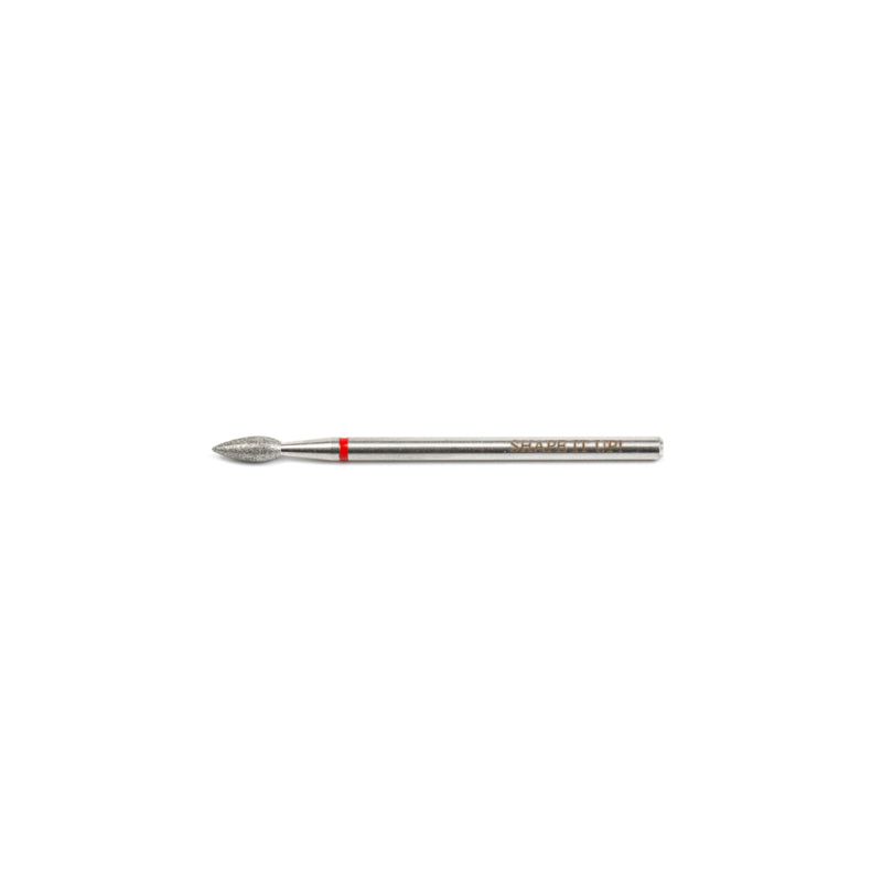 Shape It Up Diamond Frees Bit Extra Brede Scherpe Flame 2.6mm Rood (Manicure Pedicure)