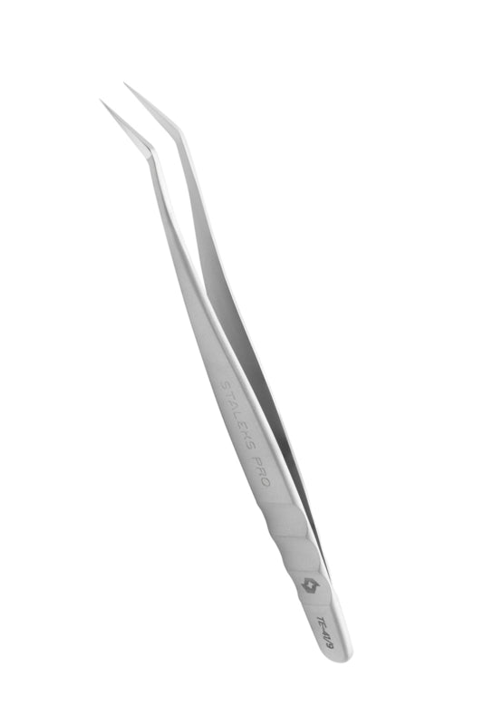 Staleks Pro Eyelash Tweezers Expert 41 Type 9 L-Shaped 35 (TE-41/9)