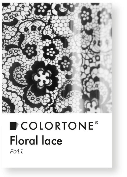 Colortone Black Floral Lace Foil