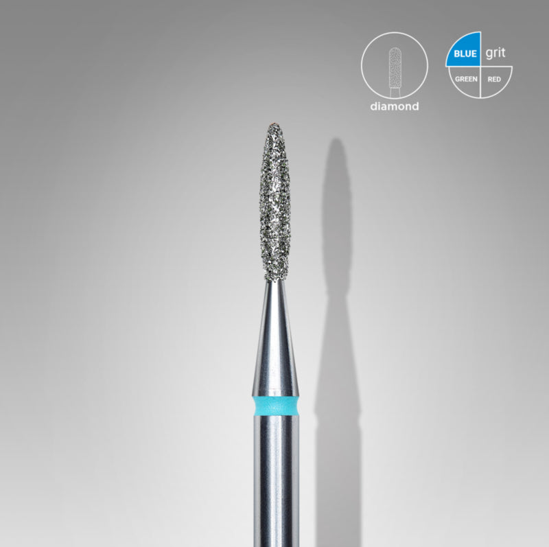 Staleks Diamond Frees Bit Flame Sharp Blue 1.6mm (Manicure Pedicure) (FA11B016/8K)