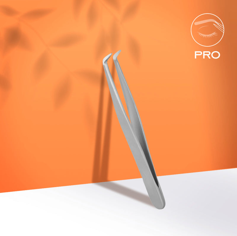 Staleks Pro Eyebrow Tweezers Expert 10 Type 12 Lang Slank Gebogen (TE-10/12)