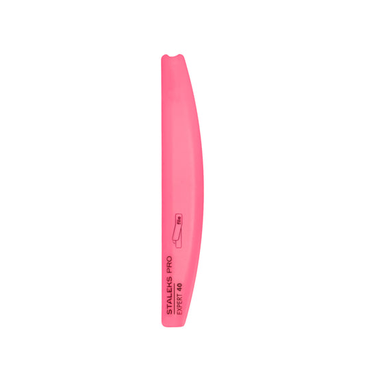 Staleks Slanted Plastic Base Half Moon Nail File Expert 40 (SPBE-40)