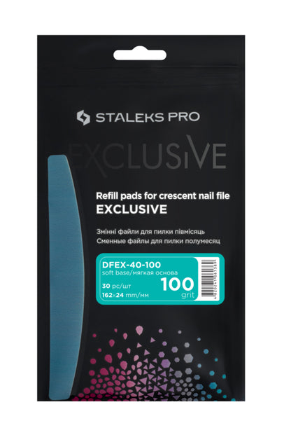 Staleks Pro Exclusive 40 Vervangbare Vijlen Halve Maan 30 Stuks (DFEX-40-240)