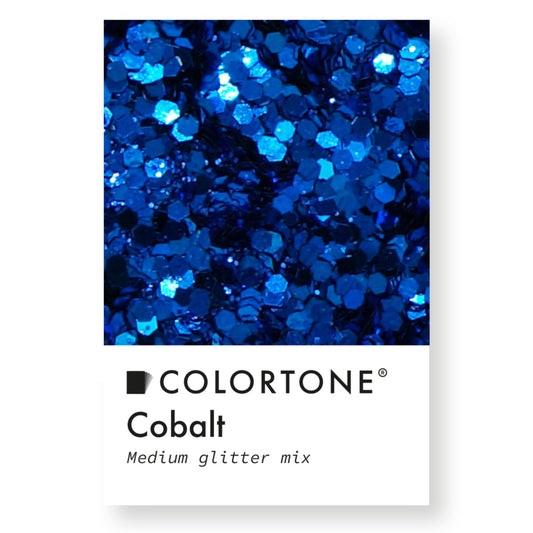 Colortone Medium Glitter Mix Cobalt