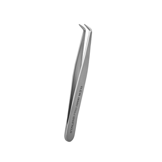 Staleks Pro Eyebrow Tweezers Expert 10 Type 12 Lang Slank Gebogen (TE-10/12)