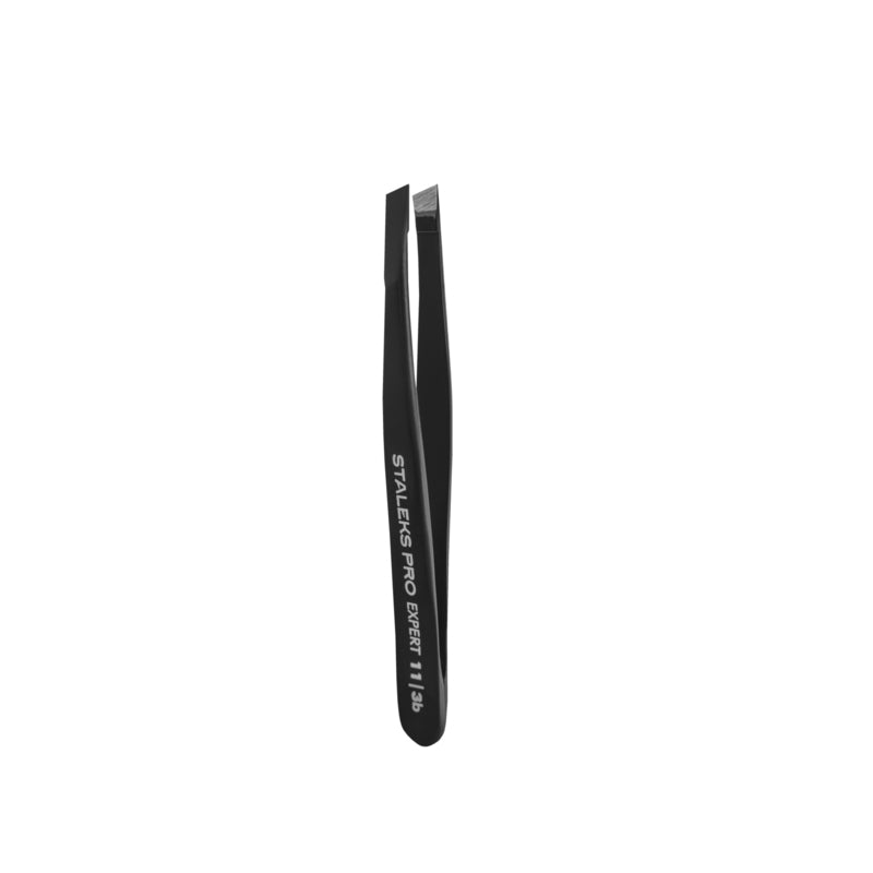 Staleks Pro Eyebrow Tweezers Expert 11 Type 3b Breed Schuin (TE-11/3b)