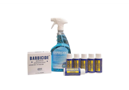 Barbicide Desinfectie Bullets & Spray (6x 60ml + Lege Sprayflacon)