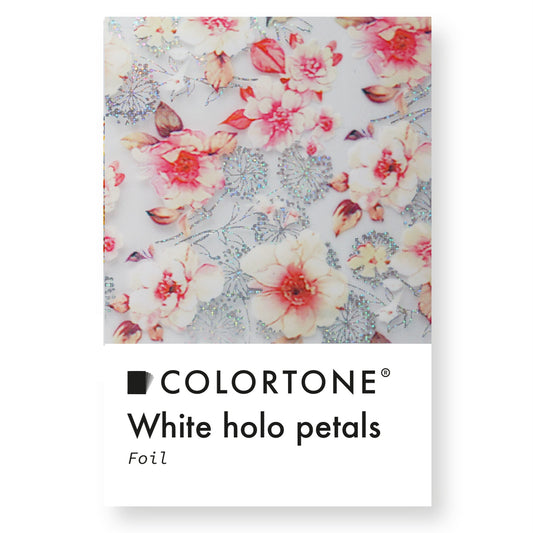 Colortone Clear White Holo Petal Foil