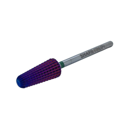 Shape It Up Carbide Frees Bit Purple Afgeronde Volcano Kegel 2-Way Grof Groen (Manicure Pedicure)