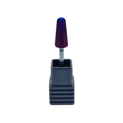 Shape It Up Carbide Frees Bit Purple Afgeronde Volcano Kegel 2-Way Grof Groen (Manicure Pedicure)