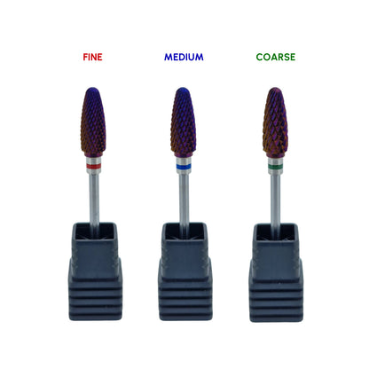 Shape It Up Carbide Frees Bit Purple Flame Grof Groen (Manicure Pedicure)