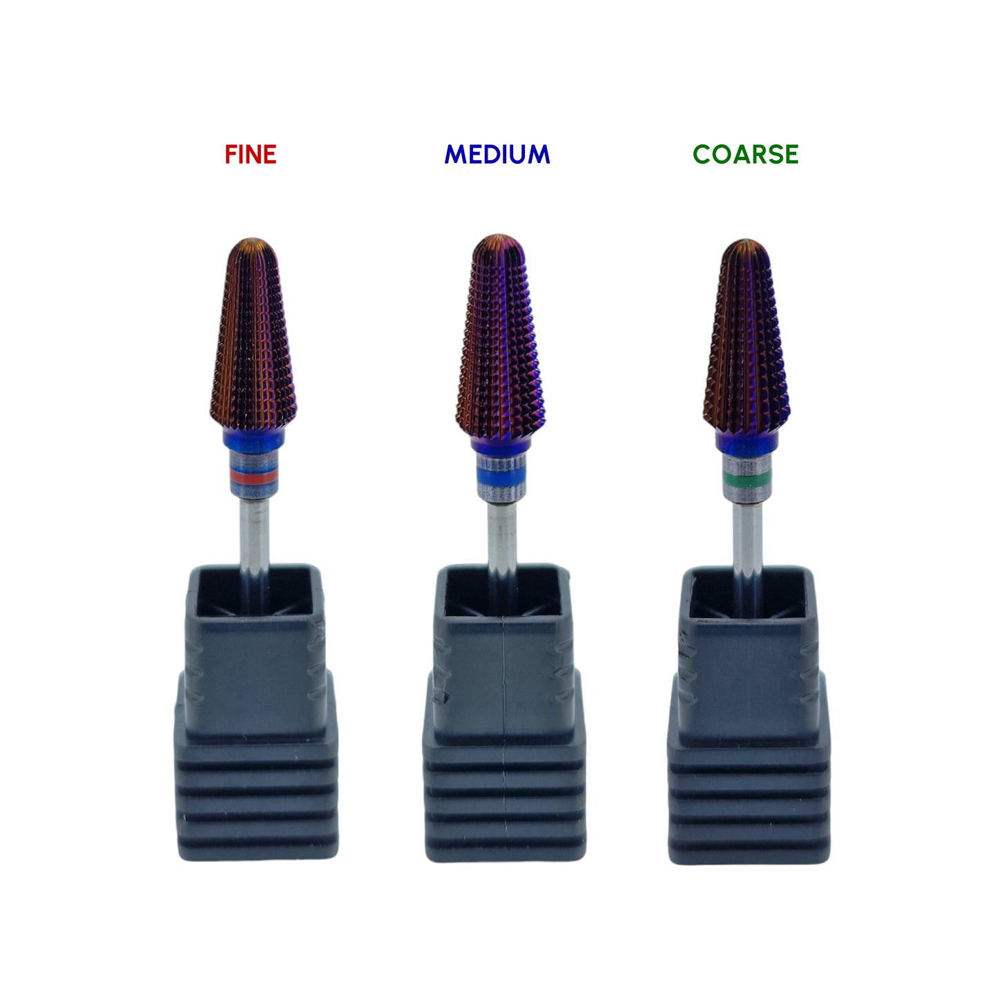 Shape It Up Carbide Frees Bit Purple Tapered Tornado Fijn Rood (Manicure Pedicure)