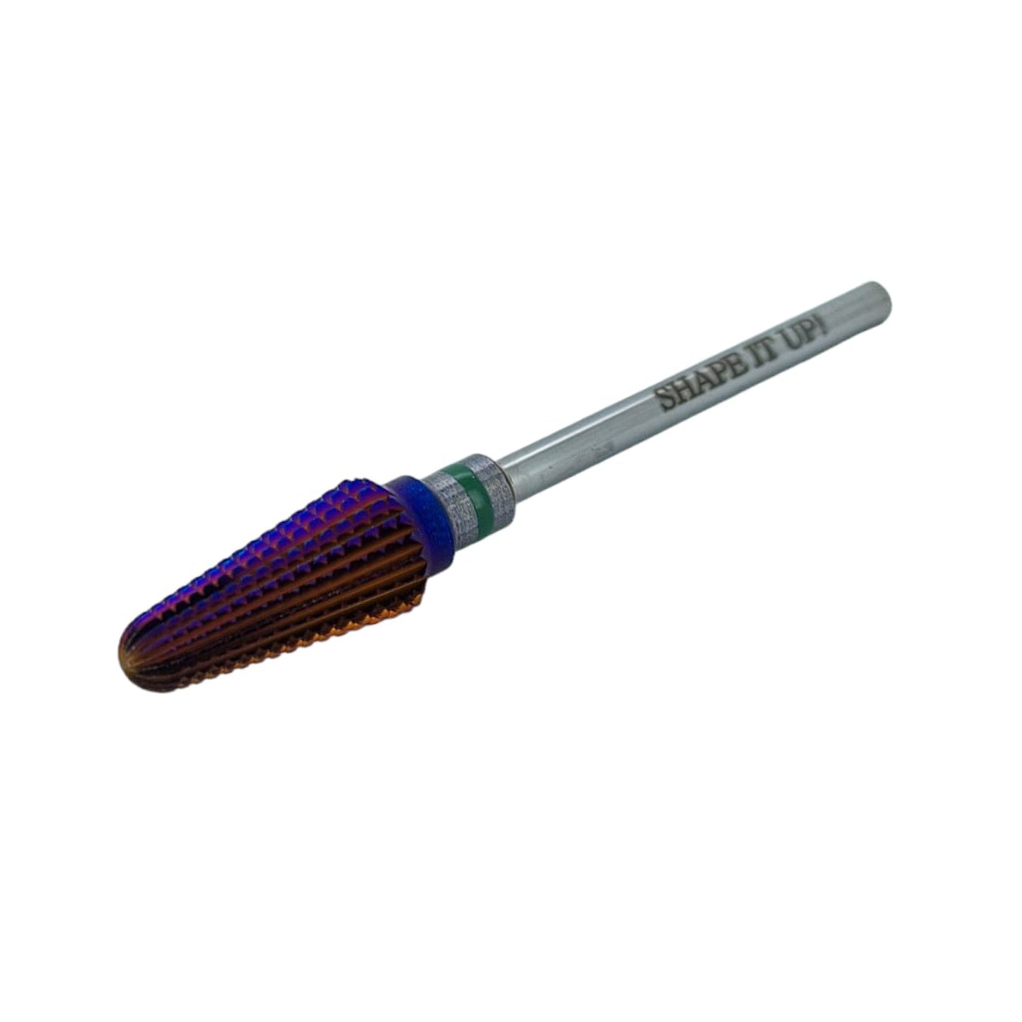 Shape It Up Carbide Frees Bit Purple Tapered Tornado Grof Groen (Manicure Pedicure)