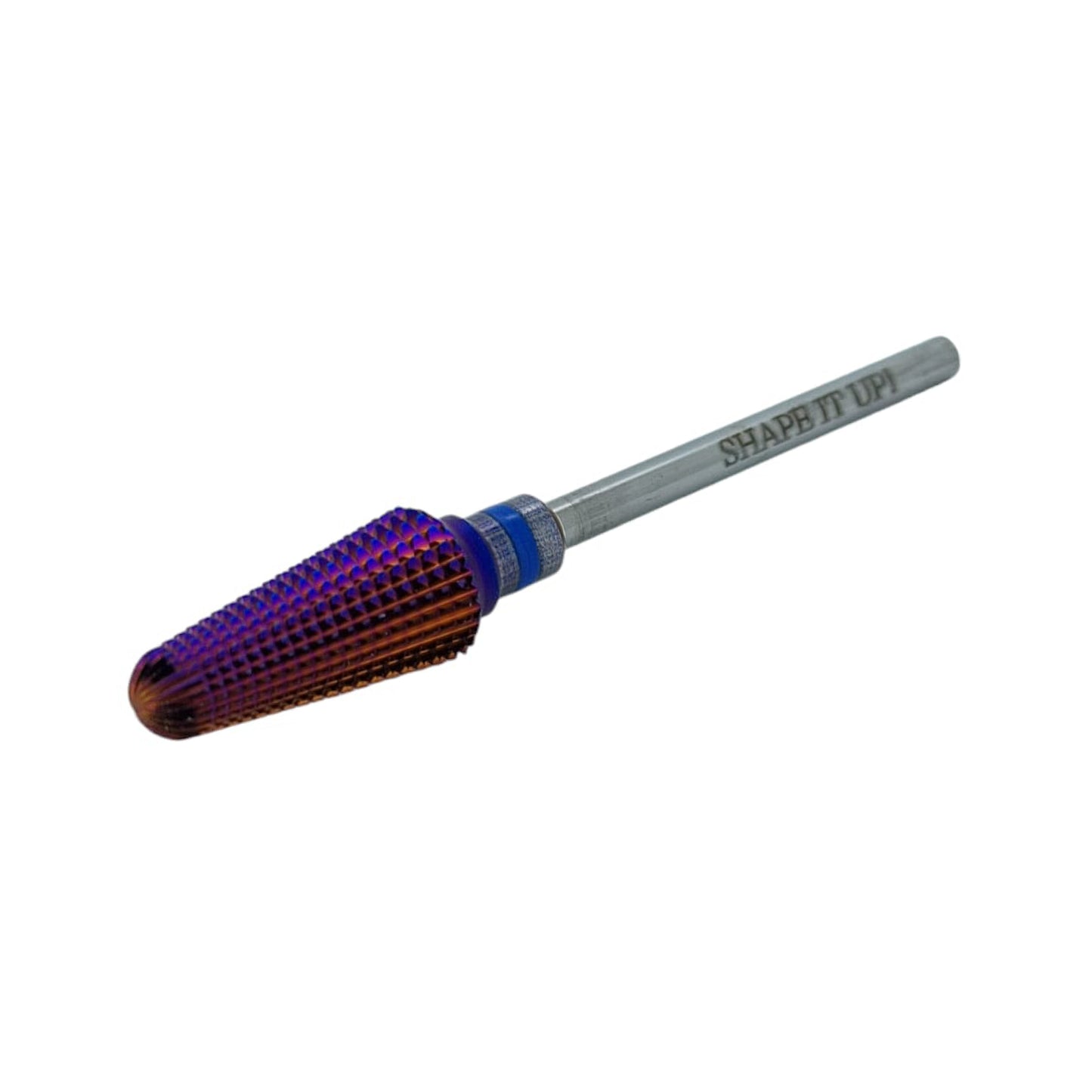 Shape It Up Carbide Frees Bit Purple Tapered Tornado Medium Blauw (Manicure Pedicure)