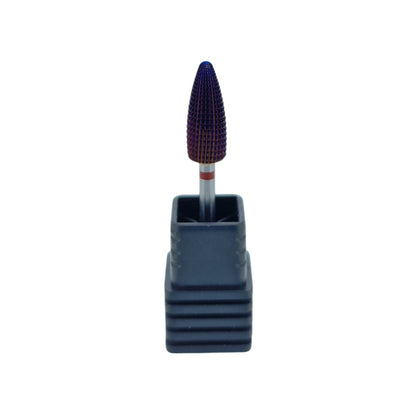 Shape It Up Carbide Frees Bit Purple Typhoon Flame 2-Way Fijn Rood (Manicure Pedicure)