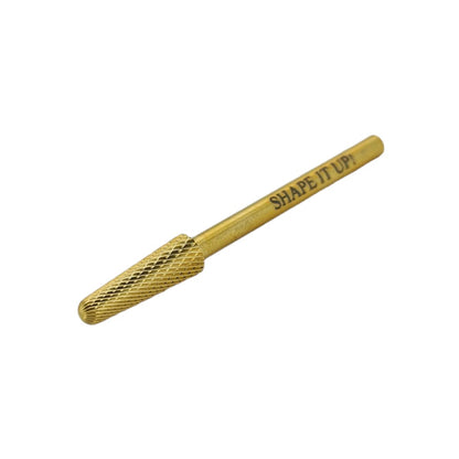 Shape It Up Carbide Frees Bit Smalle Afgeronde Kegel Fijn Gold Series (Manicure Pedicure)