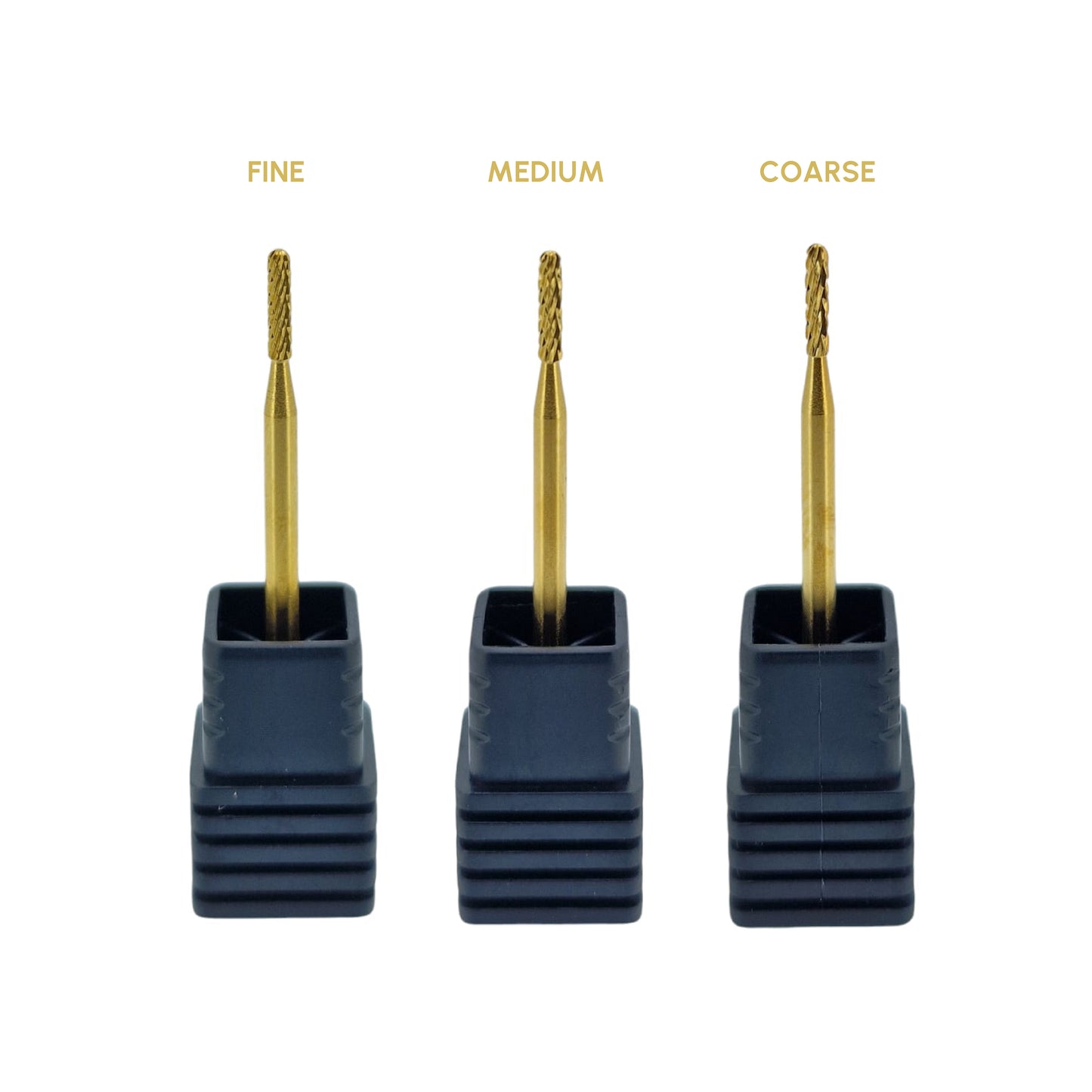 Shape It Up Carbide Frees Bit Smalle Cilinder Ronde Top Medium Blauw Gold Series (Manicure Pedicure)