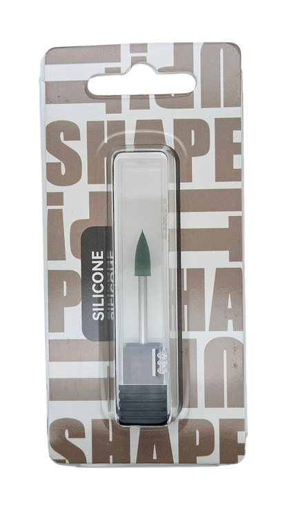 Shape It Up Siliconen Polijst Frees Bit Kegel Medium Groen