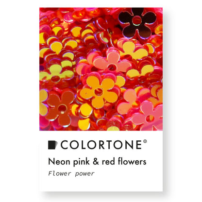 Colortone Neon Pink & Red Flowers