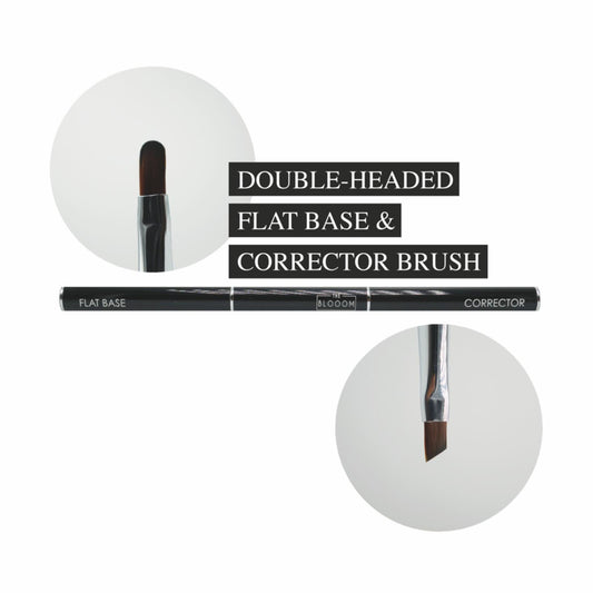 The Blooom Double Headed FLAT BASE & CORRECTOR Brush