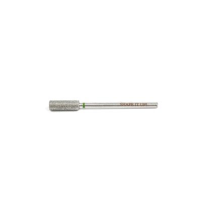 Shape It Up Diamond Frees Bit Lange Brede Cilinder Flat Top 4.0 mm Groen (Manicure Pedicure)