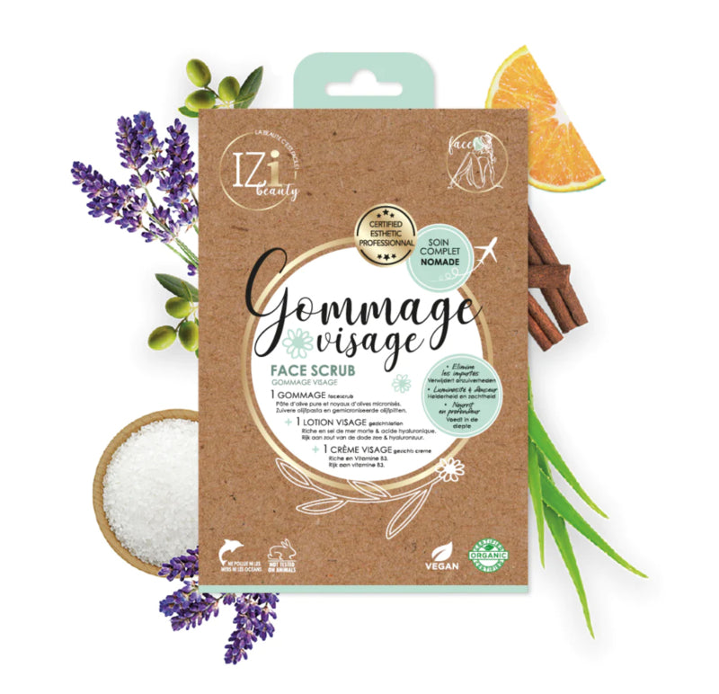 IZi Beauty Vegan Face Scrub Kit (3 Fase)