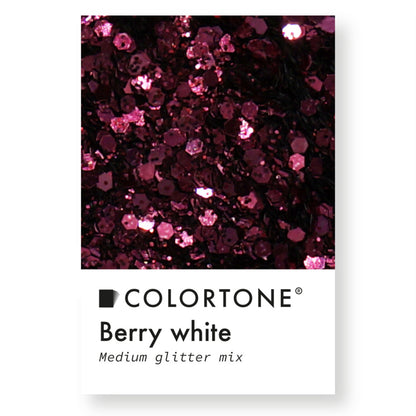 Colortone Medium Glitter Mix Berry White