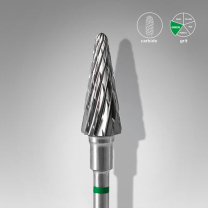 Staleks Carbide Nagel Freesbit Pointy Cone Green 6.0mm (FT71G060/14)