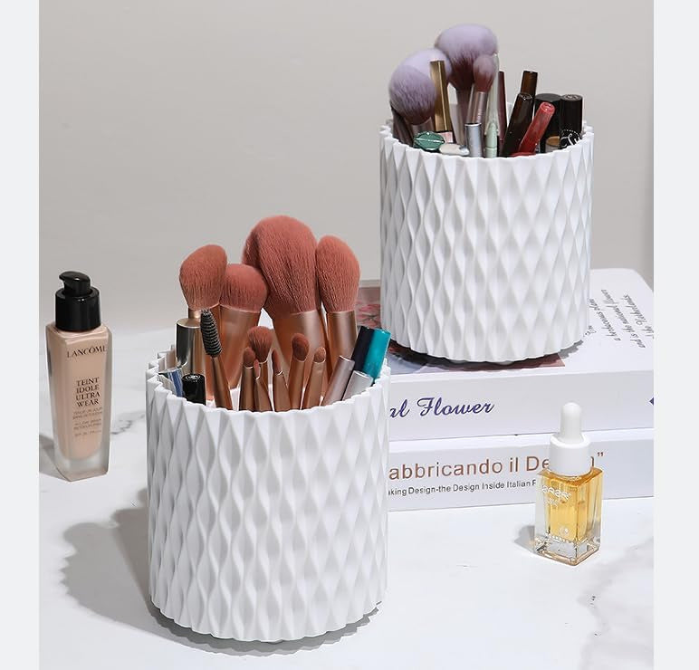 Shape It Up Nail Brush Organizer White