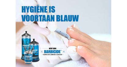 Barbicide Bundel (Barbicide + Glazen dompelaar 1.2 Liter)