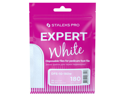 Staleks Pro Expert 10 Refill Pads Pedicure Foot File White 30 Pcs (DFE-10-serie)