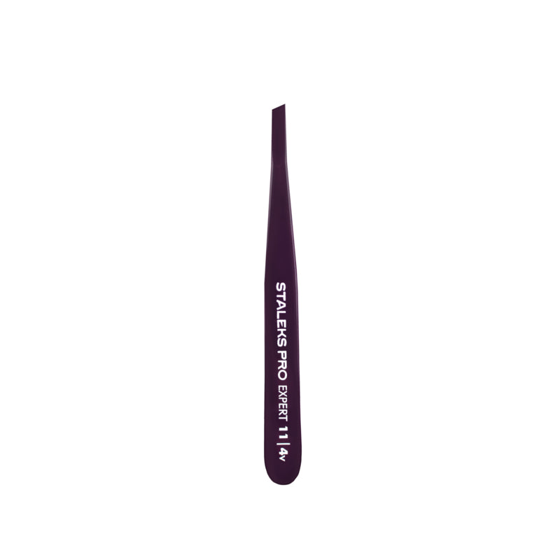 Staleks Pro Eyebrow Tweezers Expert 11 Type 4v Smal Schuin (TE-11/4v)