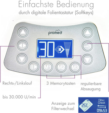 Promed 4030-SX2 Elektrische Nagelfrees Met Stofafzuiging